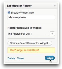 Rotator selected